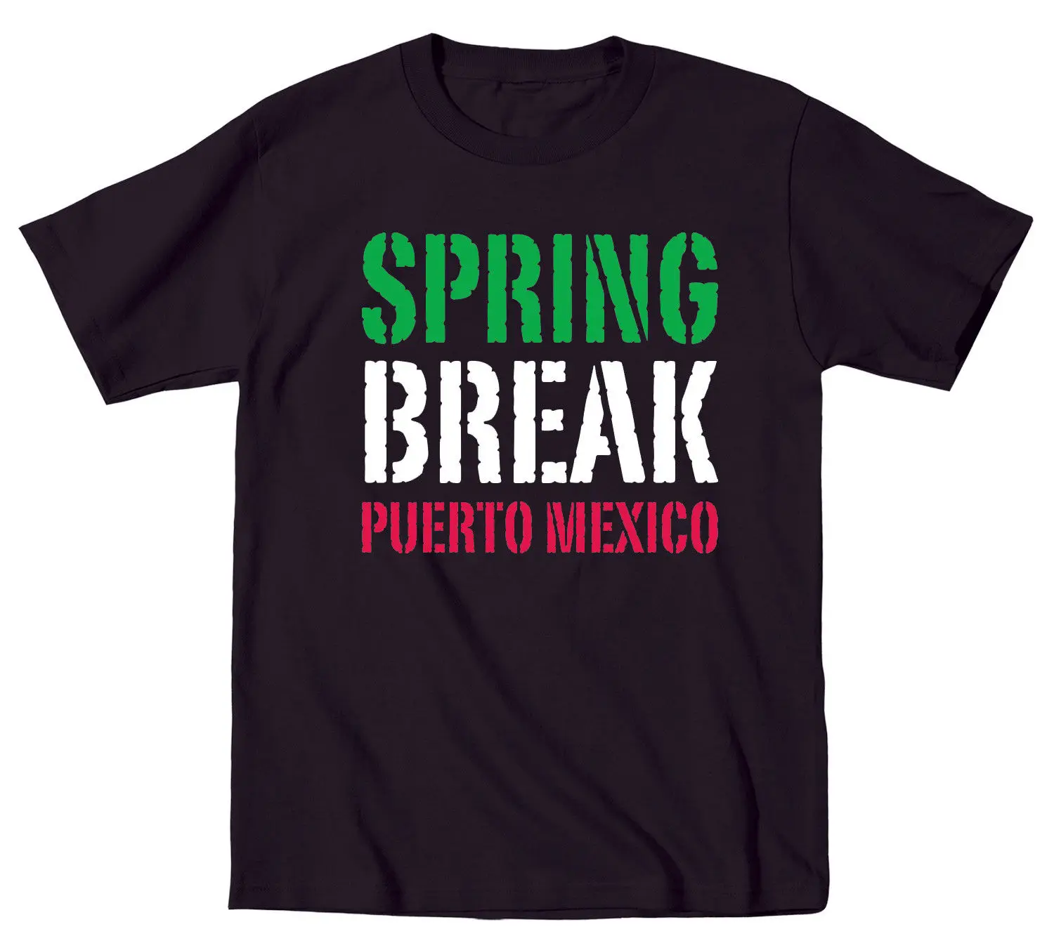 Men T-Shirts Fashion 2019 New Summer Brand Clothing O-Neck Short Sleeve Spring Break Puerto Mexico Custom Shirt Design