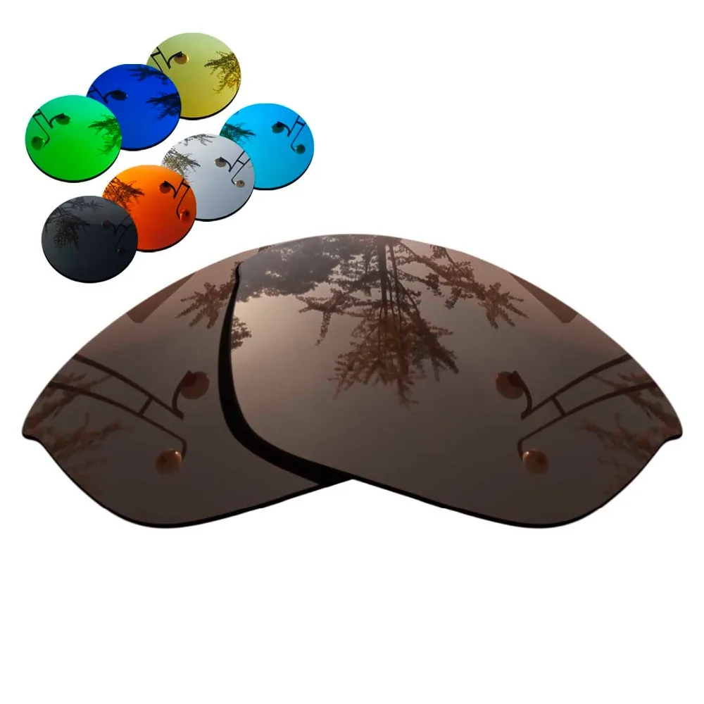 

100% Precisely Cut Polarized Replacement Lenses for Half Jacket 2.0 Sunglasses Brown Color- Choices