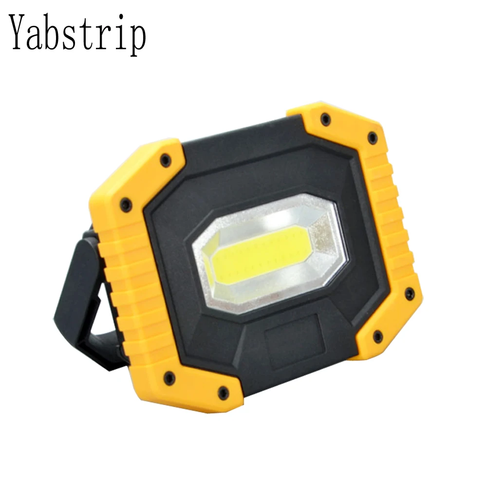 Lámpara de luz LED de trabajo, reflector de iluminación portátil con batería recargable 18650, para camping, caza, werklamp