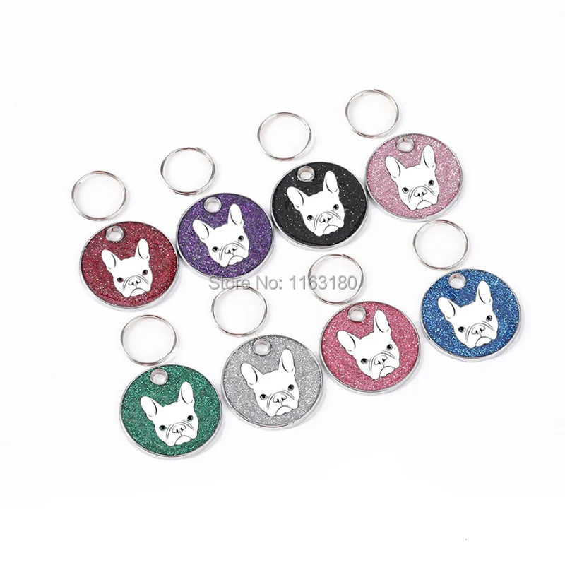 500 pcs/lot Personalized  Customized Dog Tag Engraved Pet Dog Collar Accessories Cat Puppy ID Name Tags Pendant Anti-lost