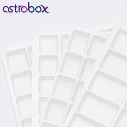 Sewing & Fabric Crystal glass Rhinestones white Plastic Square Lattice Storage Protective Crystal Security Storage Rivoli Drop