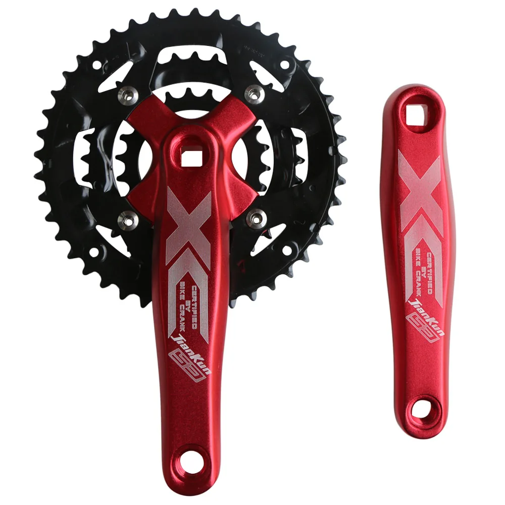 MTB Road Bicycle Crank set 22T 32T 44T 9 Speed 27S bike Crankset Gear Disc sprocket 170mm crank 104BCD 64BCD chainring plate