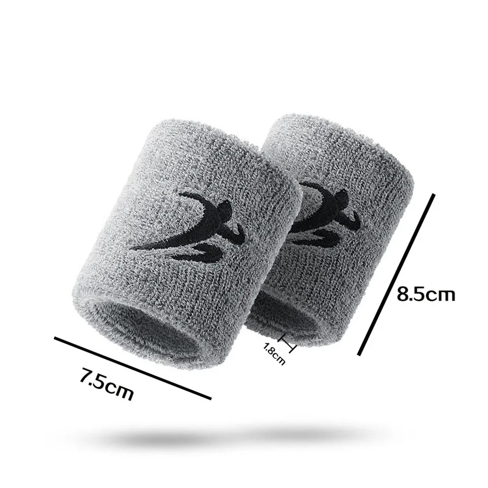 Cotton Elastic Wristbands Gym Fitness Gear Support Power Weightlifting Wrist Wraps for Basketball Tennis Badminton Brace