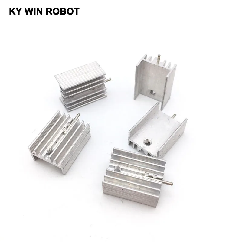 50 stücke Aluminium ZU-220 Kühlkörper ZU 220 Kühlkörper Transistor Heizkörper TO220 Kühler Kühlung 20*15*10MM Mit 1 Pin