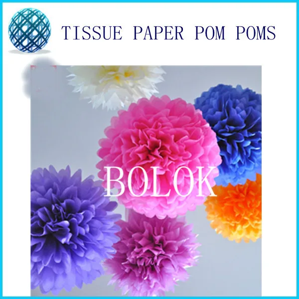 29 color choose 200pcs/lot 6 inch (15cm) Paper Pom Poms