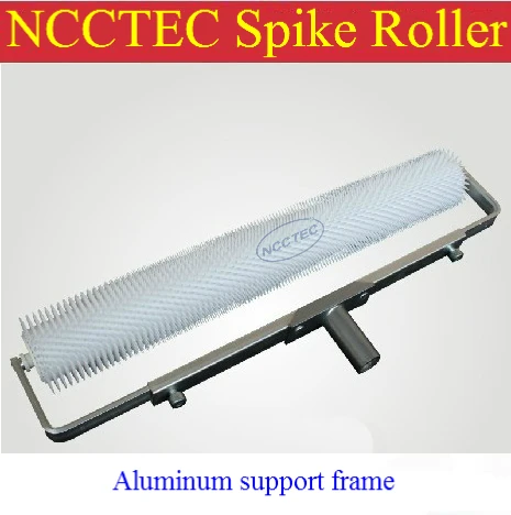 NCCTEC spike roller 20 inch 500mm spikes height :11mm ALUMINUM support handle frame