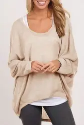 Long Sleeve Women Pullover Soft Jumper Autumn Jumpers Office Pullovers Casual Loose Clothing Female Warm Tops Tees Multicolor