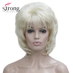 StrongBeauty Short Layered Blonde Classic Cap Full Synthetic Wig Women's Hair Wigs COLOUR CHOICES