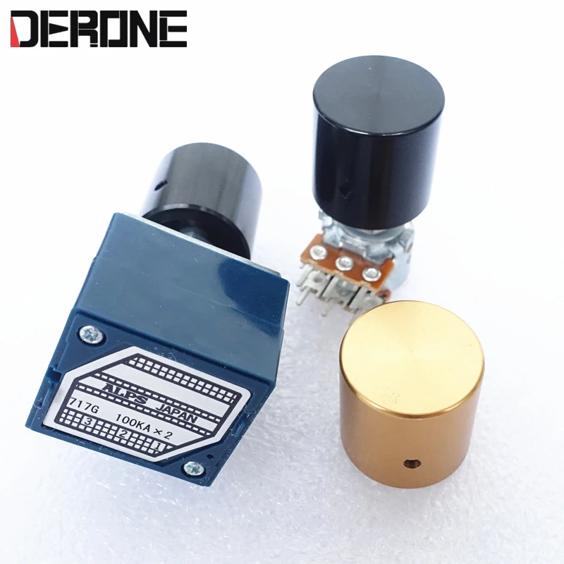 مقبض مكبر للصوت, 1 قطعة 20 مقبض الألومنيوم مكبر للصوت konb preamplifier konb