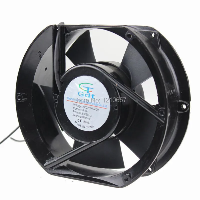 5PCS lot Gdstime AC 220V 240V 2 wire Cooler 15cm 15050S 150x150x50mm Motor Cooling Fan