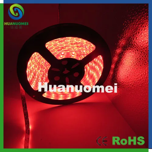 

Flexible SMD 3528 LED Strip light, Red Color, White PCB, DC12V input, Waterproof IP65