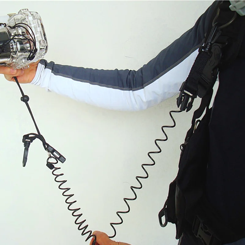 الغوص سنابي لفائف الينابيع كاميرا الحبل دوامة مع حلقة الغوص ل الإسكان تحت الماء مصباح يدوي الشعلة