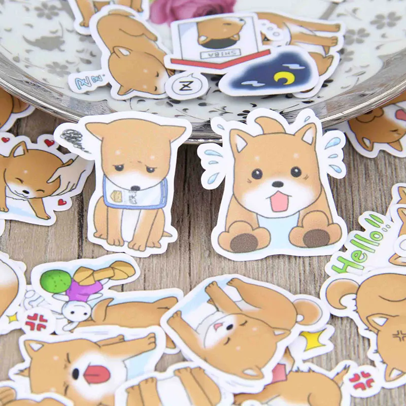 

40pcs Self-adhesive Cute Puppy Dog Animal Dogs Scrapbooking Stickers Decorative
