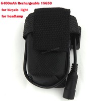 4x18650 6400mAh Rechargeable 18650 Li-ion Battery Pack For Bike Bicycle Light Battery Pack Bag for 8.4V Headlight Head Lamp