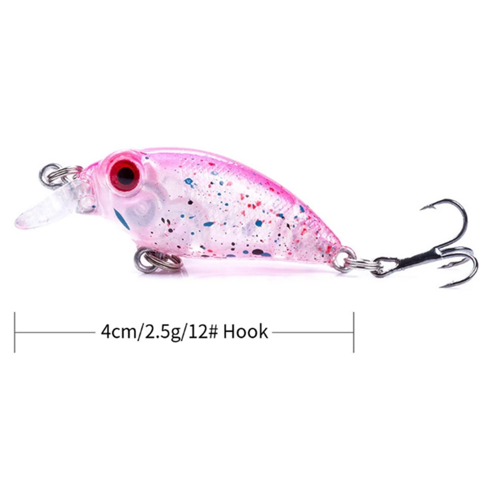 1 sztuk pływające Mini Crankbait przynęty 4cm 2.5g Minnow sztuczne tworzywo sztuczne twarda przynęta bas pływacki Pike Wobblers Pesca Tackle