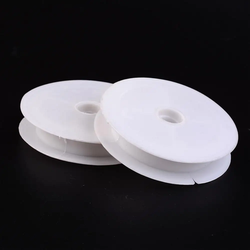 10pcs White Plastic Empty Sewing Bobbins Spools For Beading Wire Thread String Winding Sewing Jewelry Tools 83x16mm