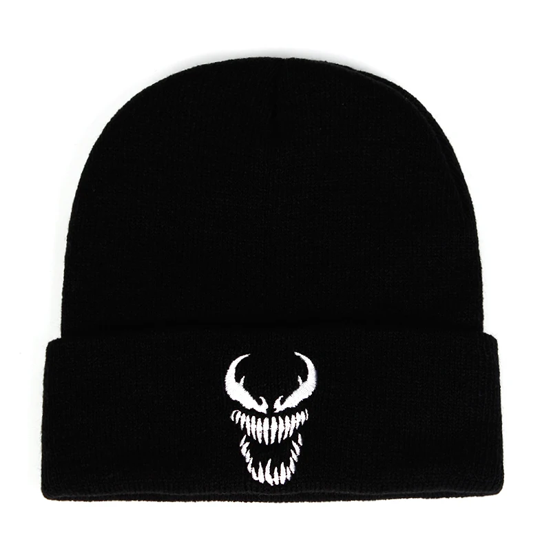 Eminem Knit Hat Winter Hats Casual Beanie For Men Women Fashion Knitted Winter Hat Hip-hop Skullies Hat venom Keep warm