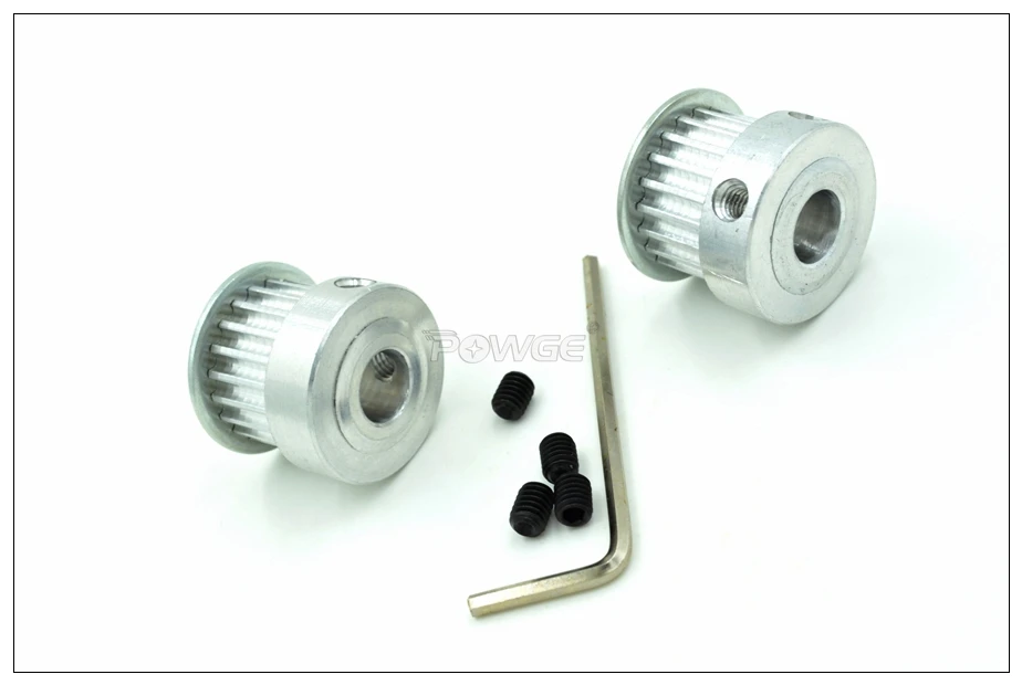 POWGE 20 Teeth 20T 3GT Timing Pulley Bore 5-10mm Fit  W=6/9/15mm 3GT Synchronous Belt 20T 20Teeth GT3 Timing Belt Pulley 20-3GT