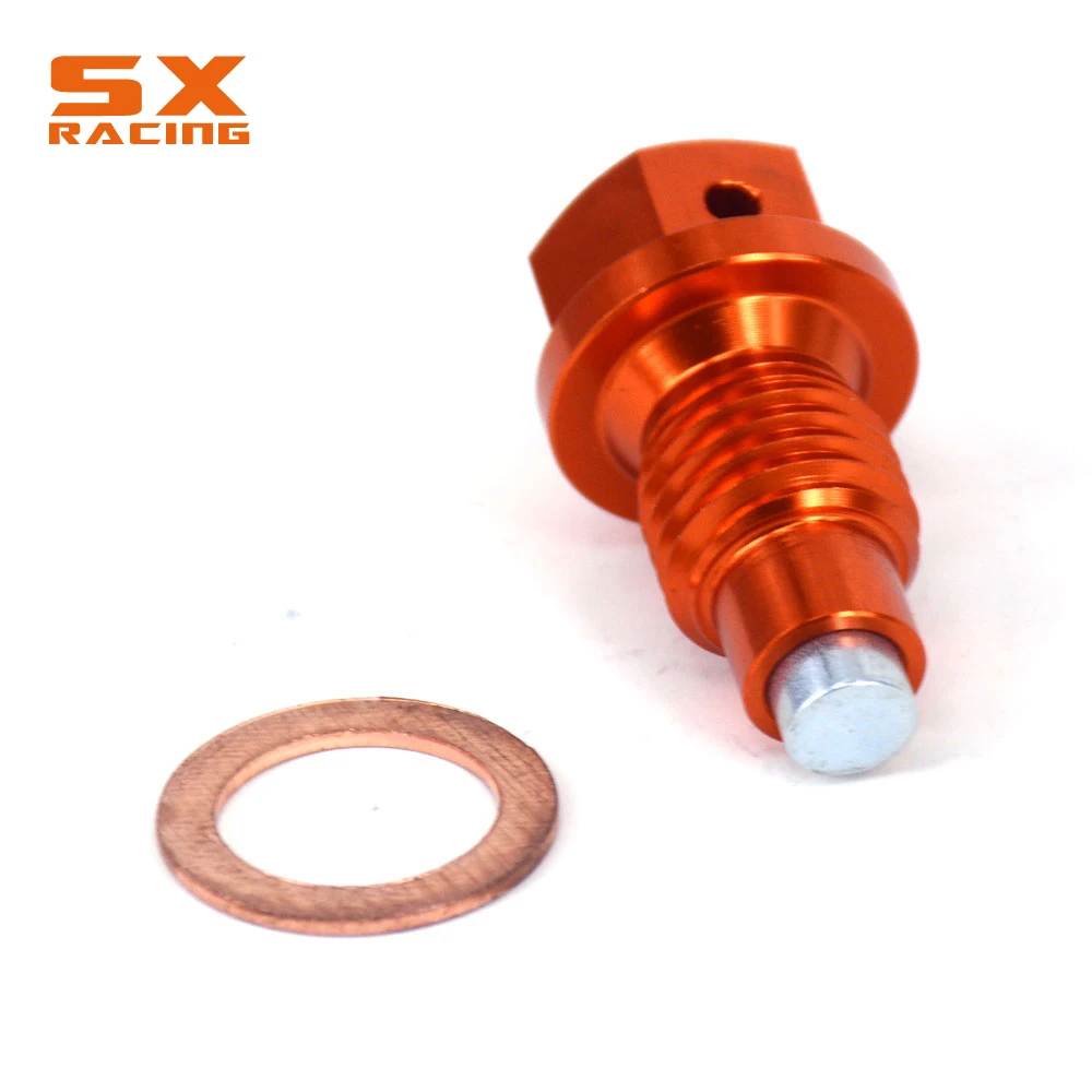 M12*1.5 Magnetic Frame Oil Drain Plug Bolt Screw For KTM SX XC XCF XCW SXF EXC EXCF 125 200 250 300 350 450 530 SMR Duke 450-690