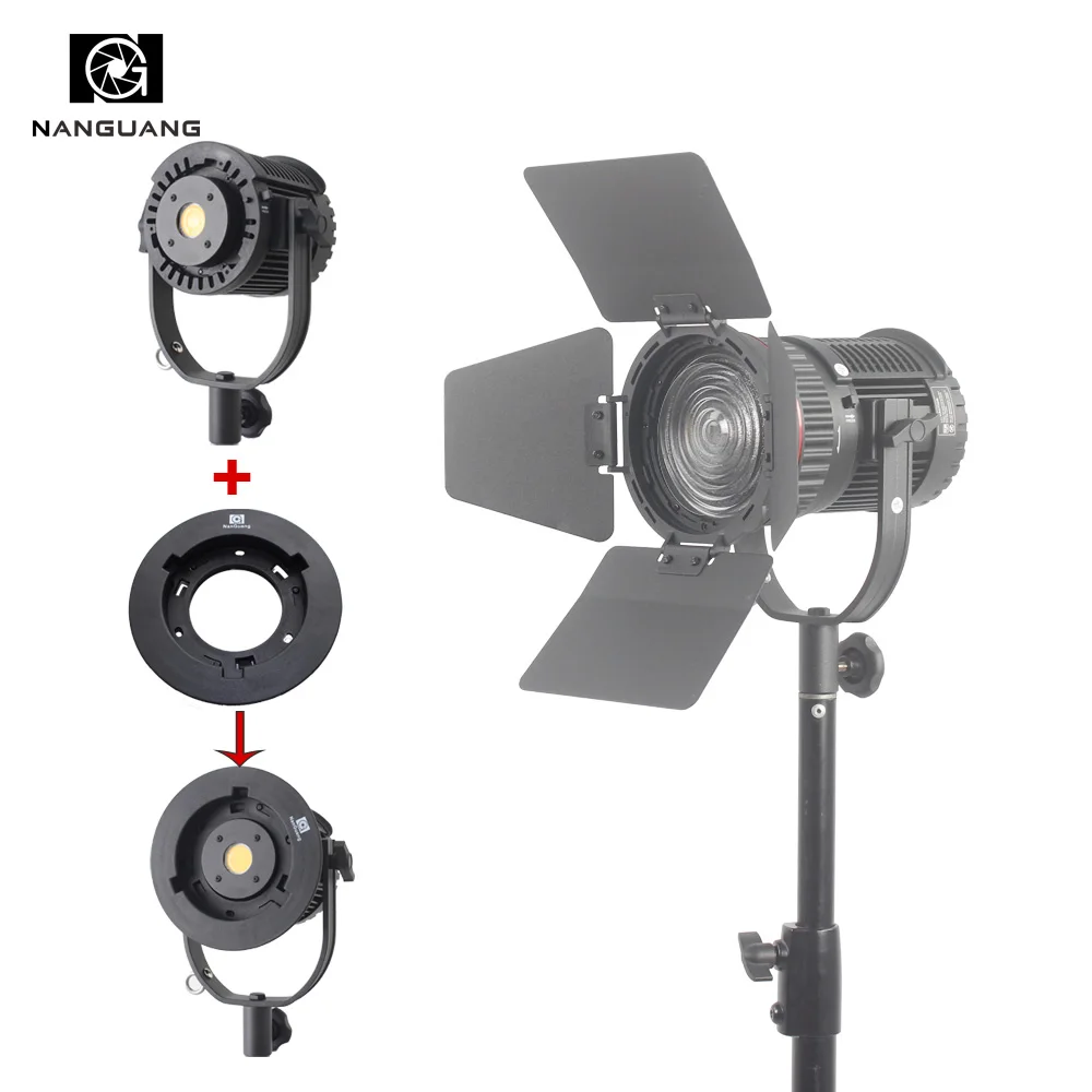 30W LED Fresnel Light LED Spot Light with Light Bag + Universal Bowens Mount for Softbox Standard Reflector Snoot Softball