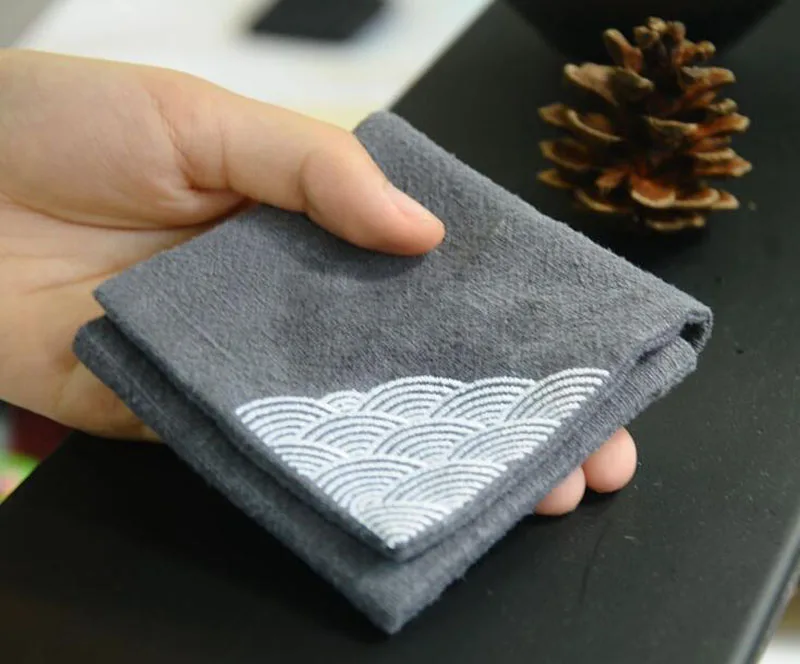 27*8cm Tea Napkins Cotton Linen Cloth Table Napkins Home Vintage Flax Napkin Tea Towels Coffee Towel ZA6902