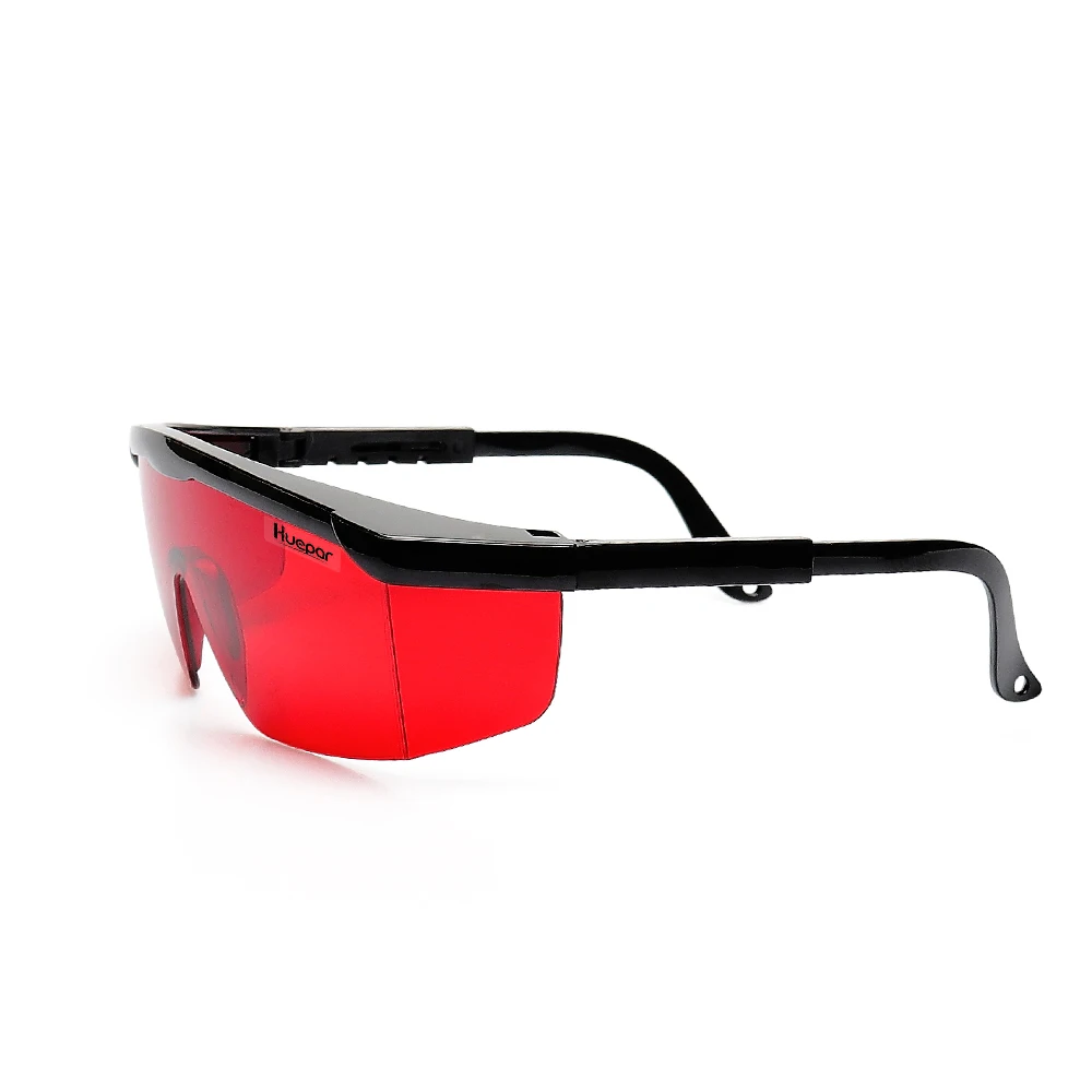 Huepar Red Laser Enhancement Glasses Adjustable Laser Safety Glasses Protection Eyewear Cross Line Rotary Protective Glasses