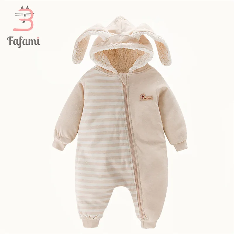 CLEARANCE SALE Sherpa Baby clothes winter Babies romper for newborn Snowsuits baby boy girl clothes rompers Rabbit coat bebe