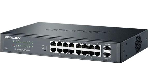 Imagem -03 - Comutador de Rede Vlan Dispositivo com 18 Portas Poe 214w 1000mbps Switch de Rede Ieee802.3af 214w Máximo Conexão Ethernet