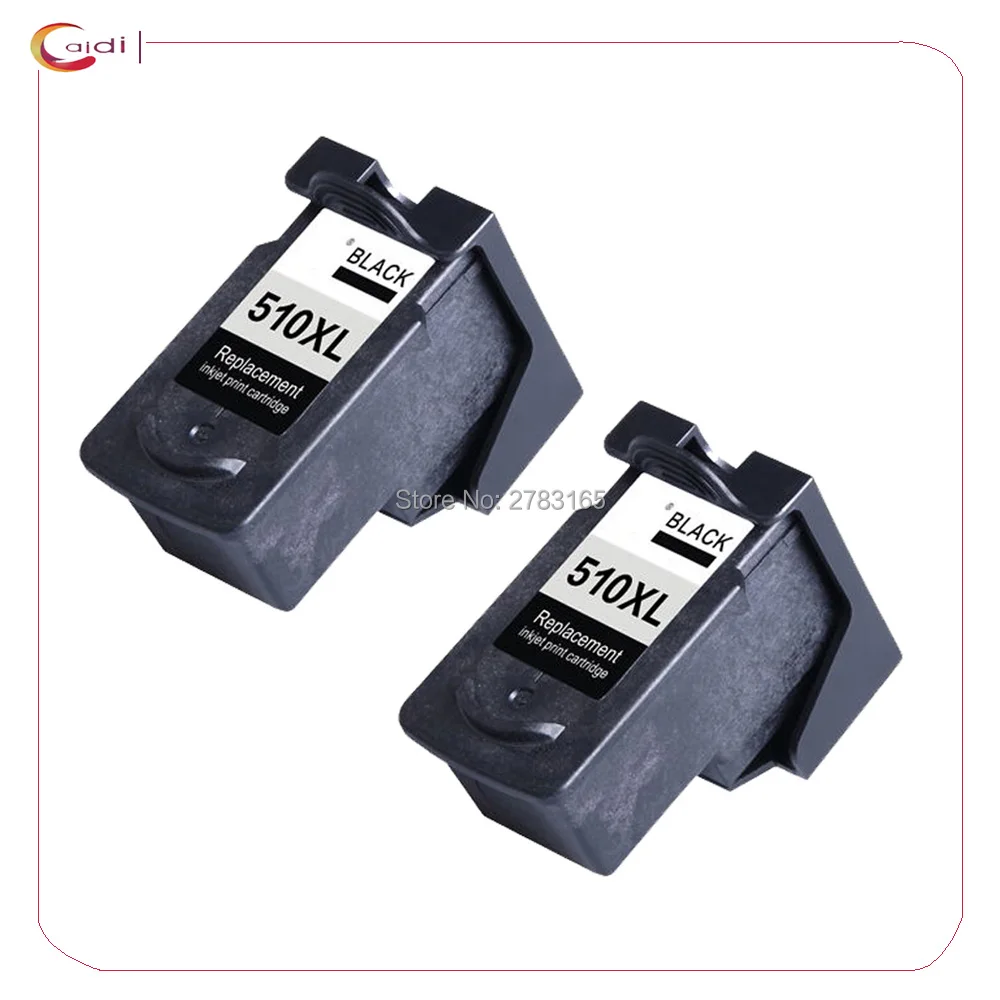 

2 x Black Compatible ink cartridge PG510 CL511 for canon pg-510 cl-511 For PIXMA MP230 240 250 260 270 280 282 480 490 495 MP49