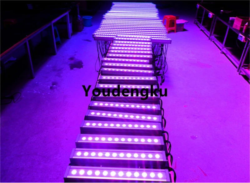 

4 pieces outdoor wall light 12x10w 4 in 1 rgbw waterproof washer led bar rgbw 10w rgbw led wall wash light ip65