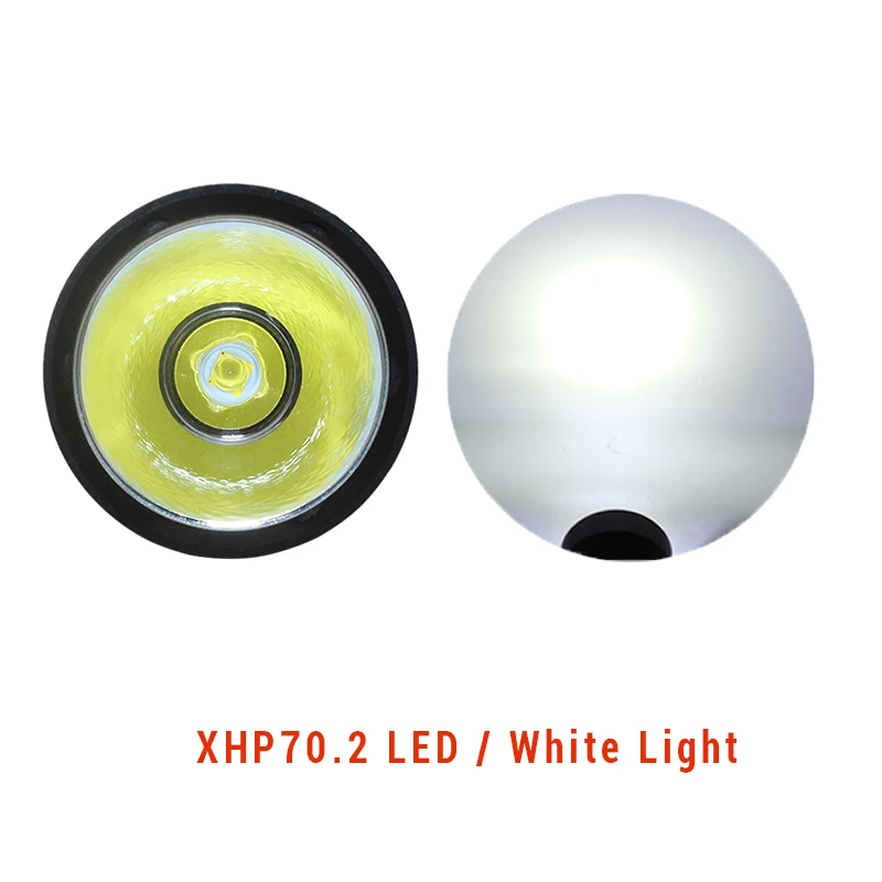 قوية XHP70.2 LED الغوص مضيا الشعلة الغوص التخييم 2in1 المحمولة الغوص الشعلة مقاوم للماء XHP70 تحت الماء 100 متر مشاعل