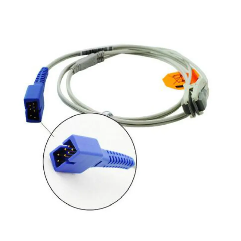 Compatible for Nellcor DB7 Pin Animal/Veterinary Earclip use Spo2 Sensor,Pulse Oximeter Sensor,Oxygen Probe,1m/3ft TPU