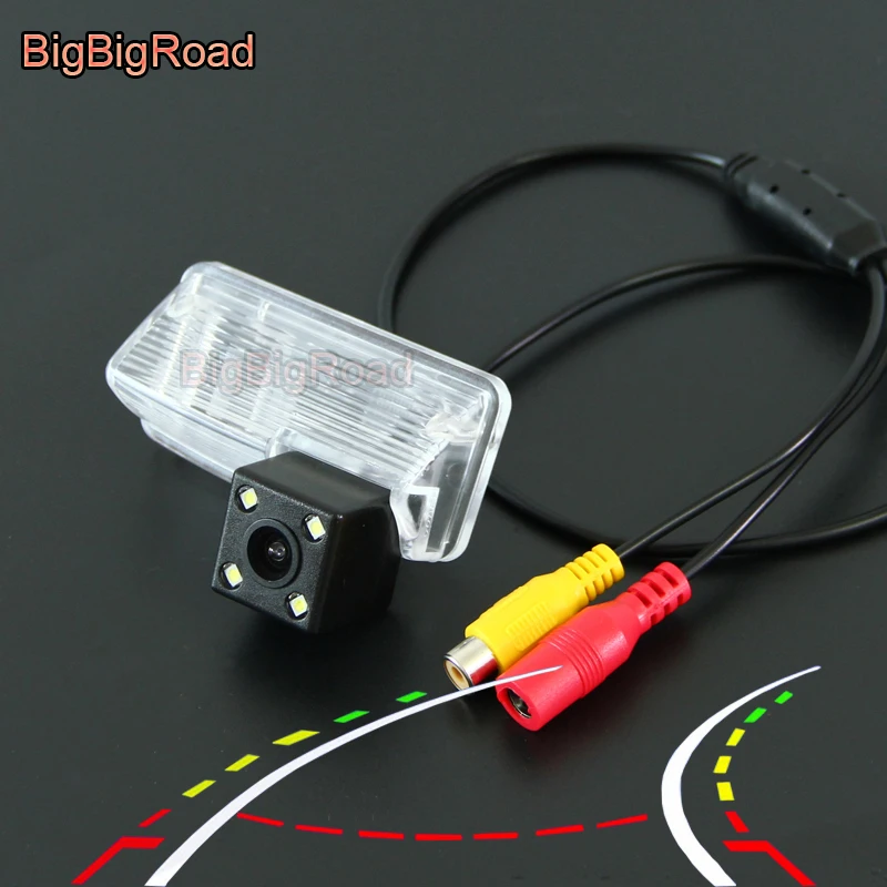 

BigBigRoad Car Intelligent Dynamic Tracks Rear View Camera For toyota Reiz 2010 2012 Canarado Estima Tarago Mark X Crown S200