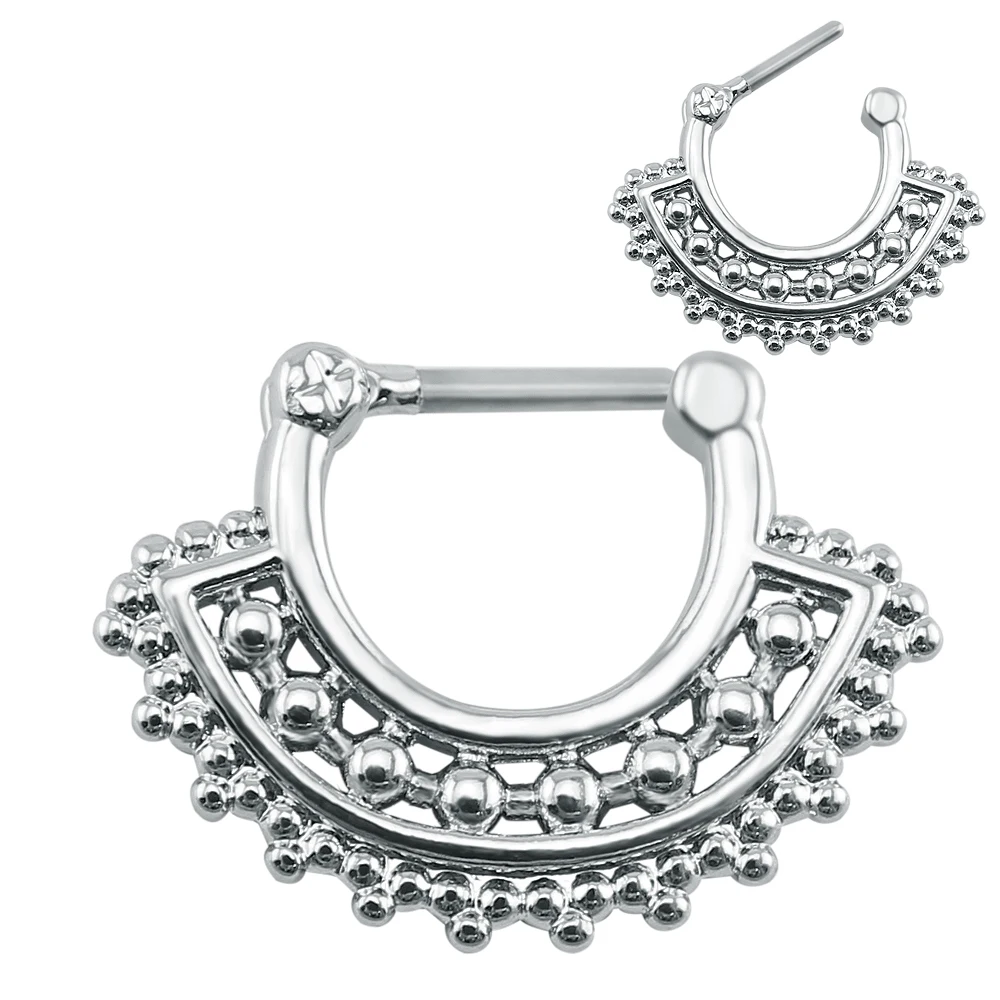 16G Nose Piercing Ring Indian Nose Septum Ring Clicker Nose Rings Piercing Body Jewelry Hoops Helix Piercing Ear Cartilage Gifts image 6