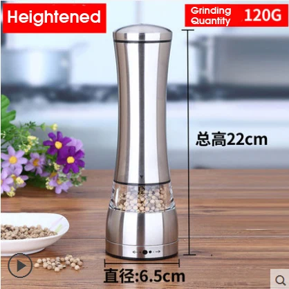 Stainless Steel Manual Pepper Mill moedor de pimenta malt kitchen garlic Salt and Pepper Grinder glass moledor molino de sal