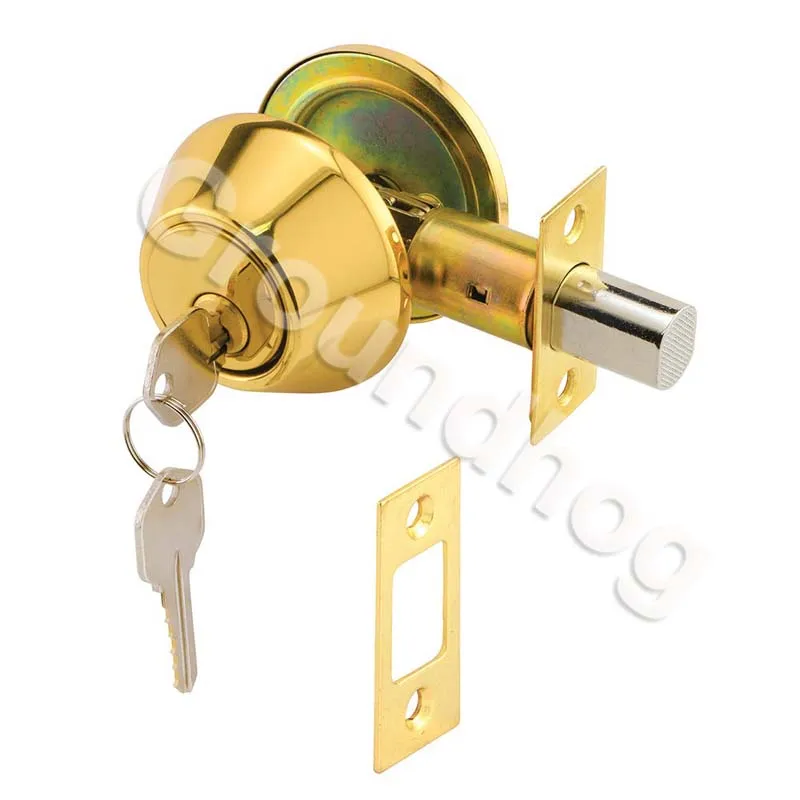 Home Door Gate Single Cylinder Deadbolt Chrome Stainless Steel Dead Bolt Door Lock