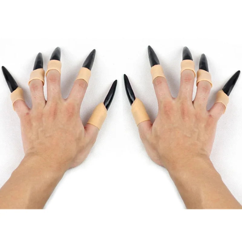 Ensemble d'ongles doux pour Halloween, 10 pièces, vente en gros, accessoires de carnaval