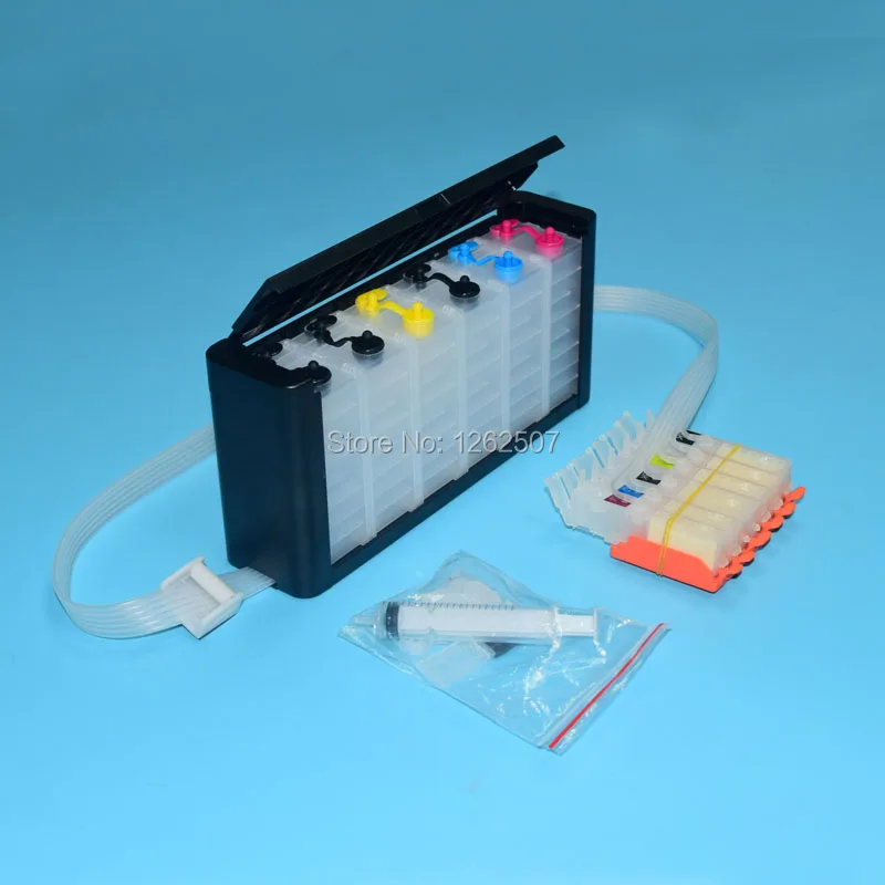 PGI-570 CLI-571 Ciss Ink System For Canon PIXMA MG7750 MG7751 MG7752 MG7753 TS8050 TS8051 TS8052 TS8053 TS9050 TS9055 Printers