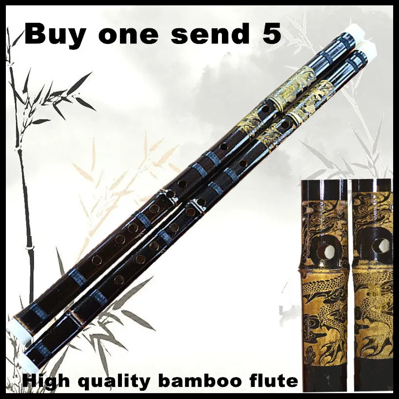 Chinese  Natural bamboo flute  musical instruments dizi C/D/E/F/G Key pan hulusi Professional  flauta buy one send 5 accessories