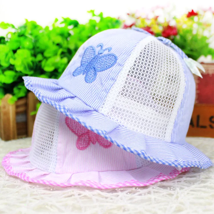 Kids Girls Bowknot Pearl Hat Fashion Baby Bucket Sun Hat Children Summer Panama Floral Hollow Caps Baby Girls Fisherman Hat