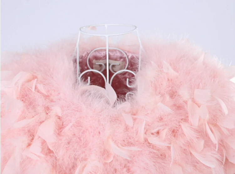 LET-SETTING new winter coat fur coat ostrich feathers turkey feather coat Women fur coat  jacket