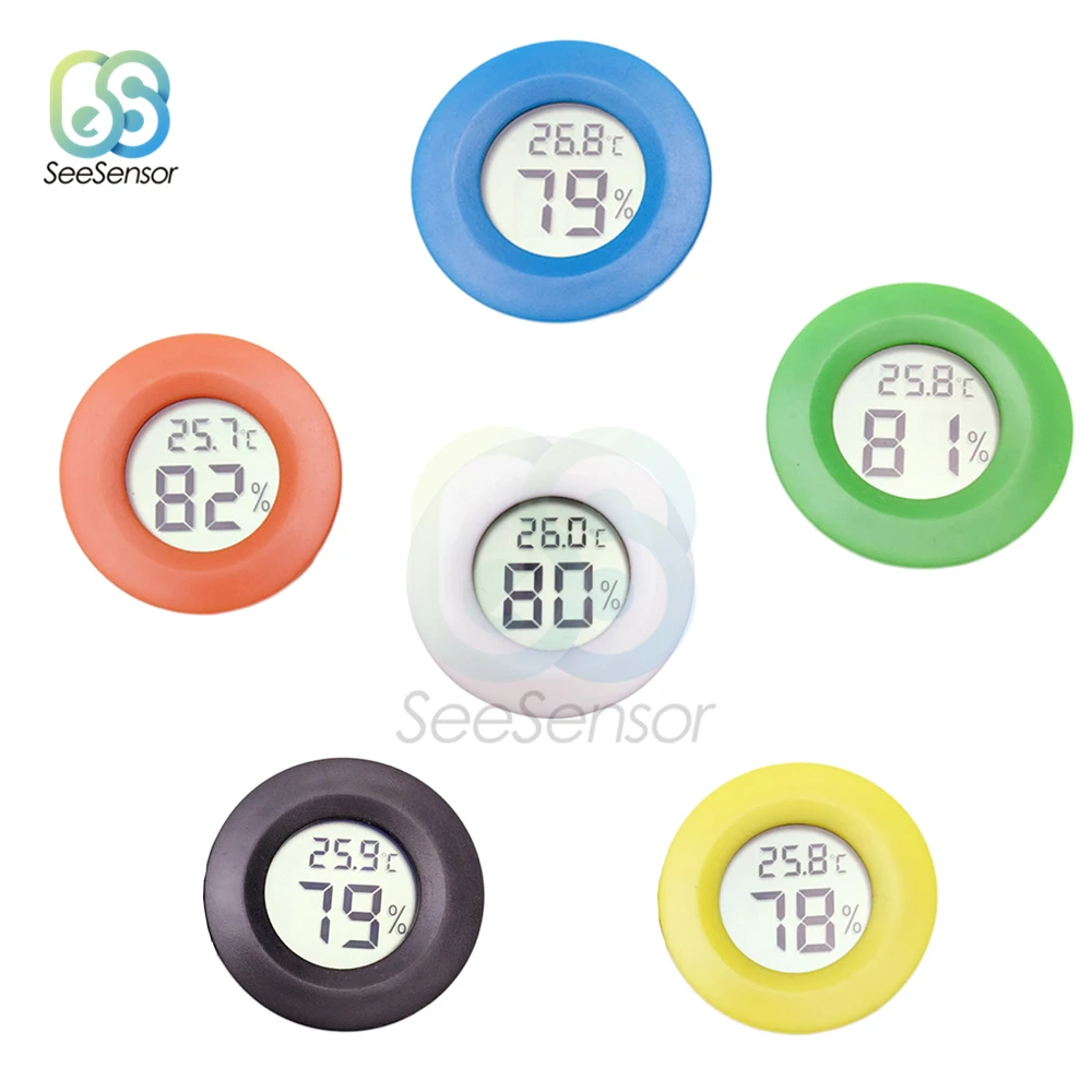 Mini LCD Digital Thermometer Hygrometer Temperature Humidity Meter Detector Fridge Freezer Tester -50~ +70°C