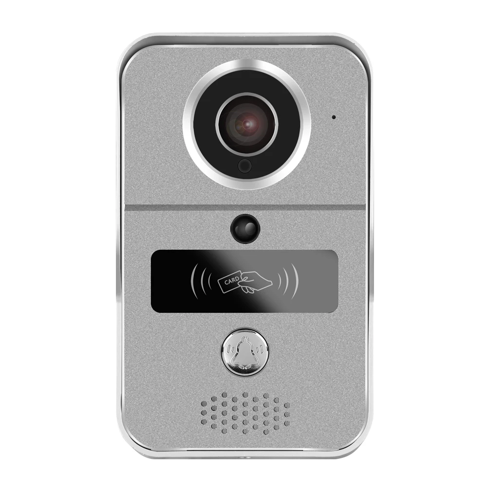 1Pcs Home Security Camera Tuya Smart Life Cellphone App WiFi Door Bell Video Door Phone Intercom System RFID Unlock