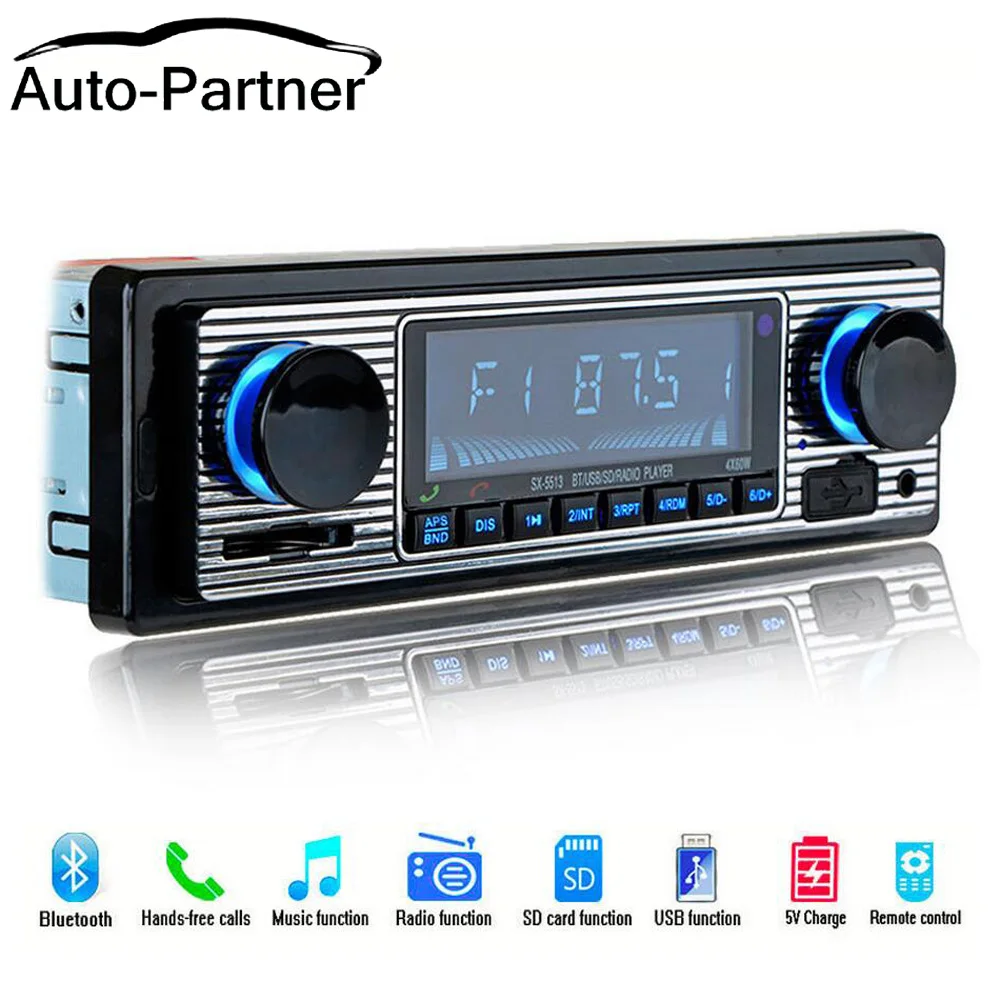 

NEW 12V Car Radio Player Bluetooth Stereo FM MP3 USB SD AUX Audio Auto Electronics autoradio 1 DIN oto teypleri radio para carro