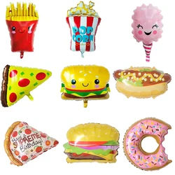 1Pcs Summer Donut Party Decoration Aluminum Foil Balloons Ice Cream Dessert Children's Birthday Party Decoration Food Decoration