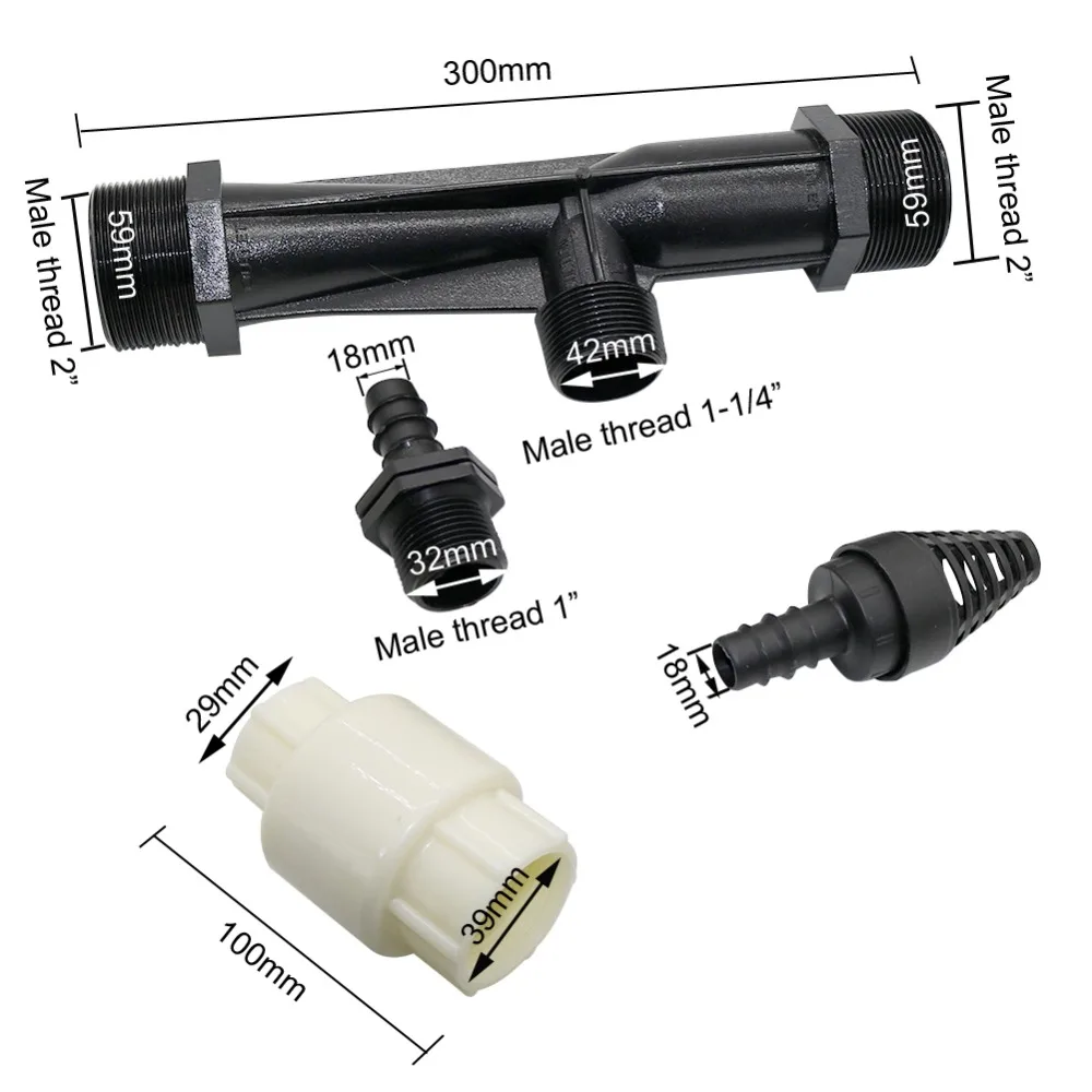 Venturi Fertilizer Injector with 2