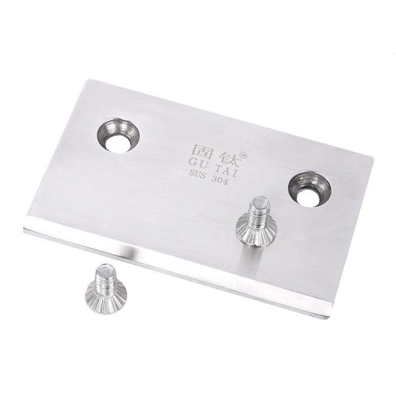 Glass Door Bathrooms Stainless Steel 304 Wall Mount  Glass Shower 360 Degree Door Shaft Glass Door Rotating Shaft Hinge