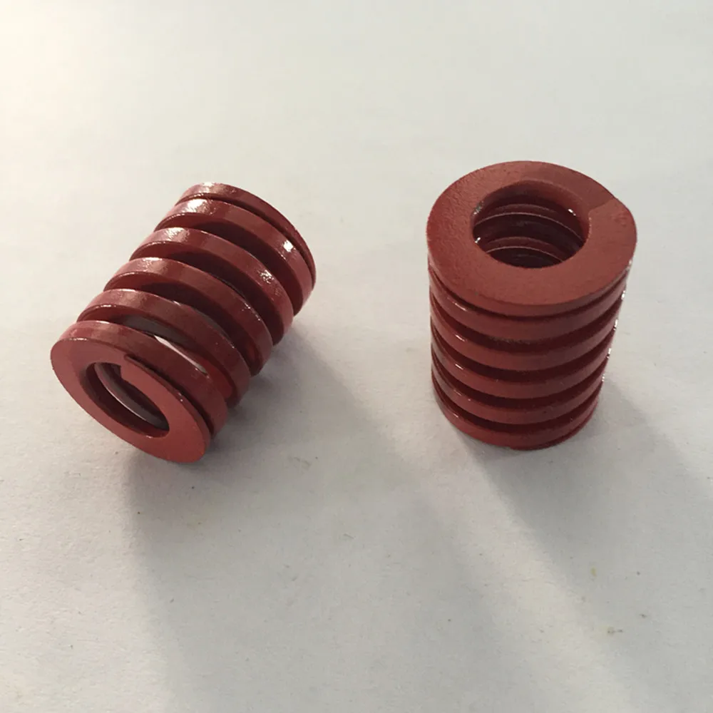 Molla di compressione in acciaio legato al cromo rosso da 2 pezzi 16 x 8 x 20/30/50/60/80/90 mm