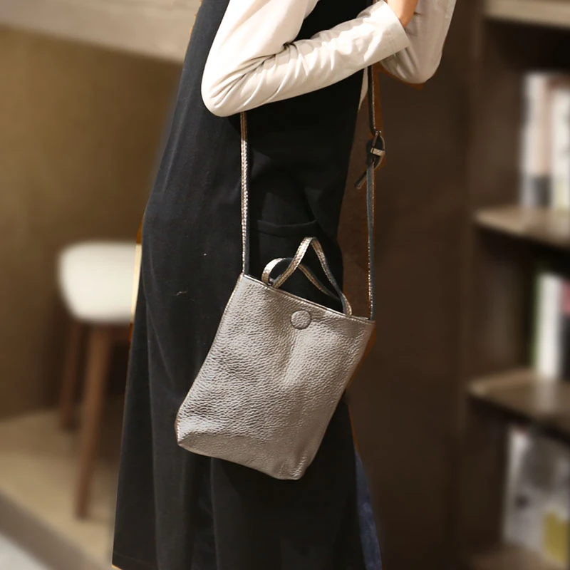 Vendange lady small bag genuine leather handmade women bag kawayi messenger bag 2552