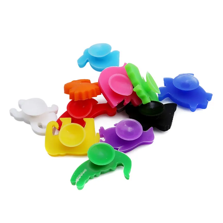 12pcs Suction Cup Silicone Animals wine charms glass markers